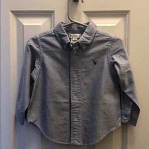 Toddler boys Ralph Lauren button down. Worn once!